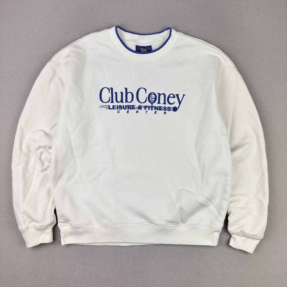 Coney Island Picnic‎ Crewneck Sweatshirt Small Embroidered Fitness Oversized Y2K